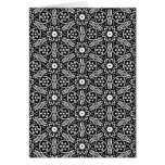 Geometric Flower Pattern Greeting Cards