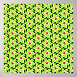Geometric Flower Pattern posters