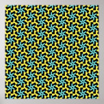 Geometric Flower Pattern Print