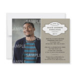 Geometric Medallion Graduation Invitation