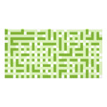 Geometric Pattern in Green and White. Photo Card