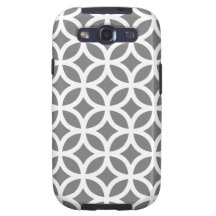 Geometric Samsung Galaxy S3 Case in Titanium Grey