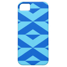 Geometric Shades of Blue iPhone 5 Case