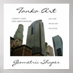Geometric Shapes Tanka Art Print