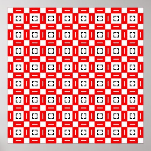 Geometric Squares and Rectangles Pattern Posters