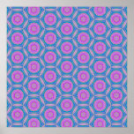Geometric Terrazzo Pattern Posters