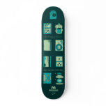 GEOMETRICAL SKATE BOARD DECK