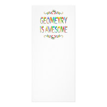 Geometry is Awesome Full Colour Rack Card