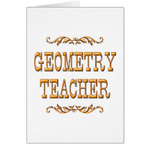 Geometry Teacher Cards