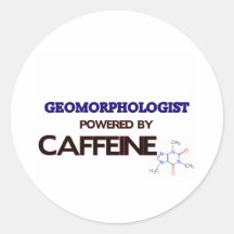 Geomorphologist Powered by caffeine Sticker