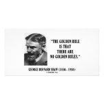 George B. Shaw Golden Rule No Golden Rules photo cards
