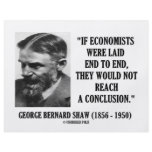 George B. Shaw If Economists Laid Not Conclusion flyers