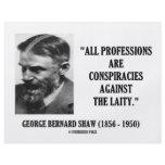 George B. Shaw Professions Conspiracies Laity flyers
