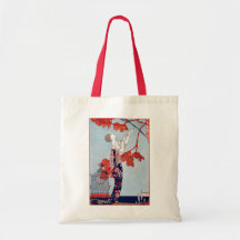 George Barbier "L'Oiseau Volage" 1914 Canvas Bag