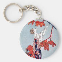 George Barbier "L'Oiseau Volage" 1914 Keychain