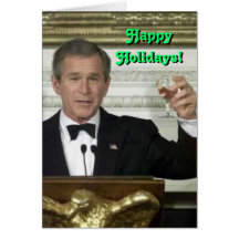 George Bush Happy Holidays Card