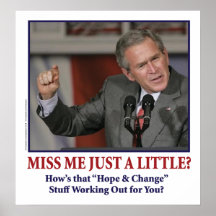 George Bush/Miss Me Just a Little? Posters