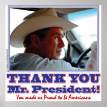 George Bush/Thank you! Print