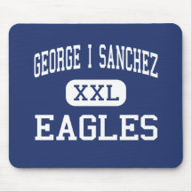 George I Sanchez - Eagles - High - Houston Texas Mousemat