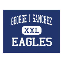 George I Sanchez - Eagles - High - Houston Texas Post Card