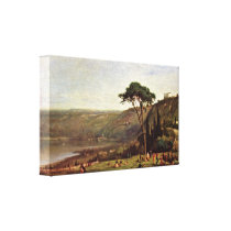 George Inness - Alban Italy (Lake Albano) Canvas Prints