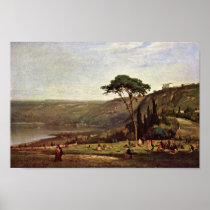 George Inness - Alban Italy (Lake Albano) Posters