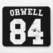 George Orwell 1984 Jersey Mousepad