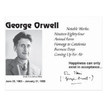 George Orwell Post Card