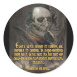 George Orwell Quote on Wartime Propaganda stickers
