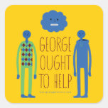 George Ought To Help Sticker