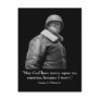 George Patton and Quote Post Card