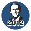 George W Bush 2012 stickers