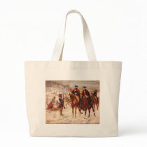 George Washington and Lafayette at Valley Forge Tote Bags