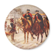 George Washington and Lafayette at Valley Forge Fridge Magnet