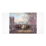 George Washington in New York collector photo card photo cards