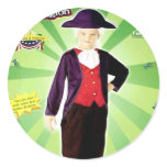 "George Washington" kids costume stickers