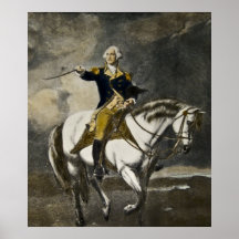 George Washington on Horseback at Trenton Posters