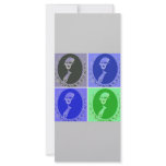 George Washington Pop Art Rack Card Template
