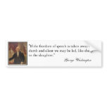 George Washington Portrait Bumper Sticker