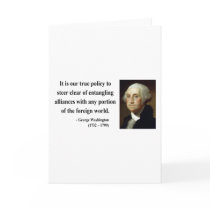 George Washington Quote 5b Greeting Card