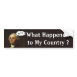George Washington Spinning in His Grave bumper stickers