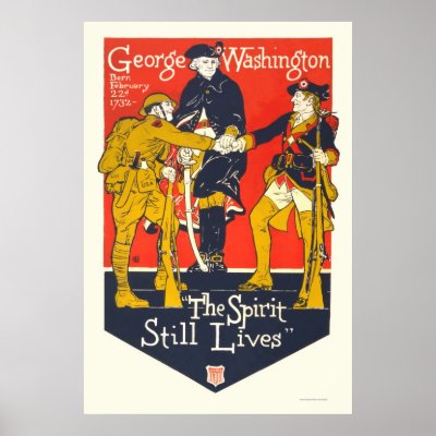 George Washington "The spirit still lives" Posters by lc_wpa