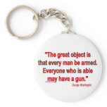George Washington's Take on Bearing Arms Keychain