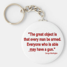George Washington's Take on Bearing Arms Keychain
