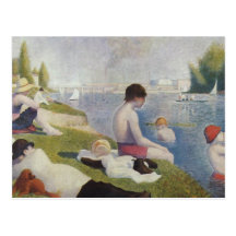 Georges Seurat - Bathers at Asnieres Post Card
