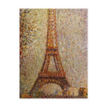 Georges Seurat's Painting: The Eiffel Tower (1889) postcards
