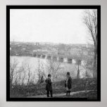 Georgetown and the Aqueduct Bridge 1865 posters