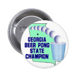 Georgia Beer PONG CHAMPION Pinback Buttons
