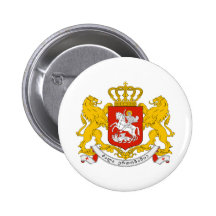 Georgia coat of arms pinback buttons