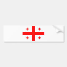 Georgia Flag GE Bumper Sticker